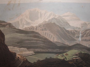 Ackermann, Rudolph (1764 - 1834) - View of the Site of the Monastery of the Simplon, & of Mount Rosa