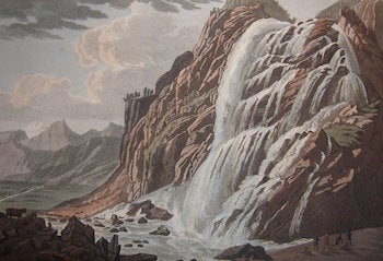 Ackermann, Rudolph (1764 - 1834) - Waterfal of Pissevache
