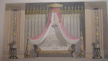 Ackermann, Rudolph (1764 - 1834) - Decorations of a Chamber & French Bed