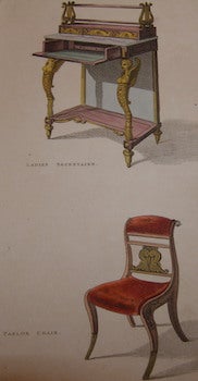 Ackermann, Rudolph (1764 - 1834) - Ladies Secretaire, Parlor Chair