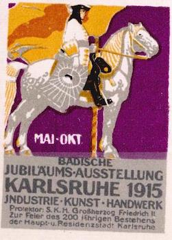 Item #68-3258 Karlsruhe 1915. 20th Century German Artist