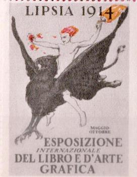 Item #68-3293 Lipsia 1914. Esposizione Internazionale Del Libro E D'Arte Grafica. Governo Italiano