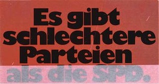 Item #68-3335 Es Gibt Schlechtere Partien Als Die SPD. Social Democratic Party of Germany