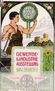 Item #68-3352 Gewerbe: & Industrie Ausstellung. Waldkirch. 20th Century German Artist
