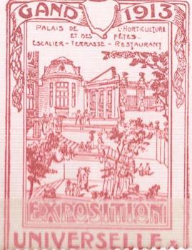 Item #68-3356 Gand 1913 Exposition Universelle & Internationale. Palais De L'Horticulture Et Des...