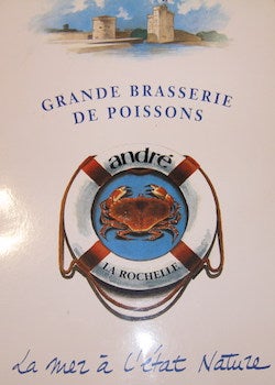 Item #68-3582 Menu. Grande Brasserie De Poissons. Grande Brasserie De Poissons