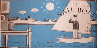 Item #68-3640 Dust Jacket only for The Little Sail Boat. Lois Lenski