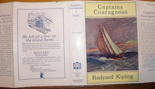 Item #68-3676 Dust Jacket only for Captain Courageous. Rudyard Kipling
