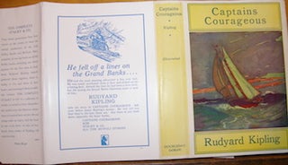 Item #68-3677 Dust Jacket only for Captain Courageous. Rudyard Kipling