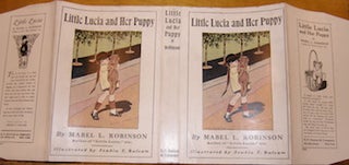 Item #68-3712 Dust Jacket only for Little Lucia And Her Puppy. Mabel L. Robinson, Sophia T....