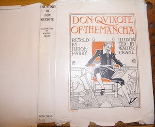 Item #68-3805 Dust Jacket only for Don Quixote Of The Mancha. Miguel Cervantes, Judge Parry,...