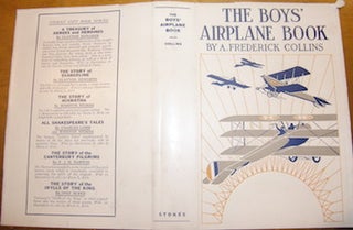 Item #68-3808 Dust Jacket only for The Boys' Airplane Book. A. Frederick Collins