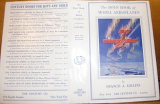 Item #68-3810 Dust Jacket only for The Boys' Book Of Model Aeroplanes. Francis A. Collins
