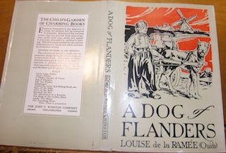 Item #68-3825 Dust Jacket only for A Dog Of Flanders. Louise de la Ramee, John Fitz Jr, Ouida,...