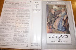 Item #68-3832 Dust Jacket only for Jo's Boys. Louisa May Alcott, Hattie Longstreet Price, illustr