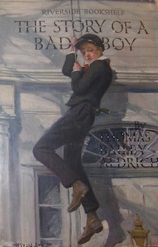 Item #68-3851 Dust Jacket only for The Story Of A Bad Boy. Thomas Bailey Aldrich, Harold M....