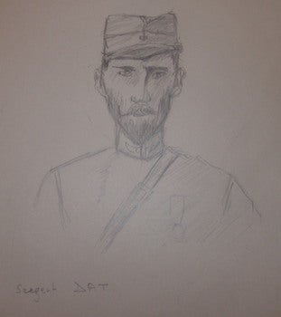 Item #68-3857 Sergent DAT. J. Astre, art