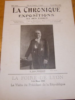 Item #68-3965 La Chronique Des Expositions Et Des Foires. Fevrier-Mars 1926. Hector Leonesi