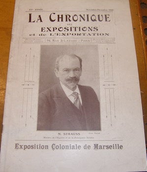 Item #68-3966 La Chronique Des Expositions Et Des Foires. Novembre-Decembr 1922. Hector Leonesi