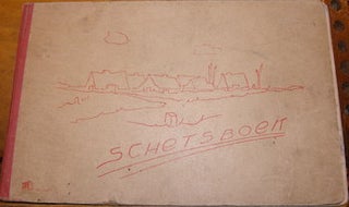Item #68-3988 Schetsboek. (Sketchbook with some pencil sketches). 20th Century Dutch Publisher
