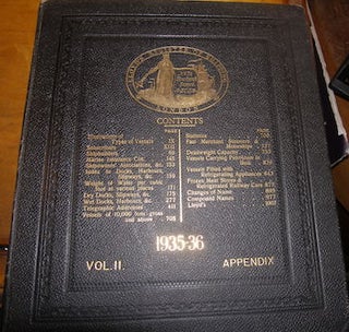 Item #68-3992 Lloyd's Register Of Shipping.1935-36. Volume II. Appendix. Lloyd's Of London
