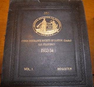 Item #68-3995 Lloyd's Register Of Shipping. 1935-36. 850. Union Insurance Society of Canton...