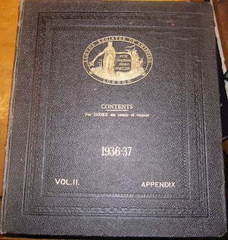 Item #68-4001 Lloyd's Register Of Shipping. 1936 - 1937. Volume II. Appendix. Lloyd's Of London