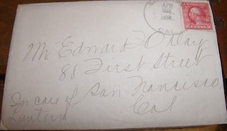 Item #68-4043 Hand-written letter to Edward Francis O'Day, (1883 - 1959), April 22, 1915. Mazie...