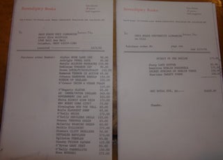 Item #68-4166 Invoices For Sale of Irish Literature to Ohio State University Libraries....