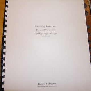 Item #68-4177 Serendipity Books, Inc. Financial Statements April 30, 1991 and 1990. Serendipity...