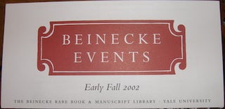Item #68-4198 Beinecke Events. Beinecke Rare Book, Yale University Manuscript Library