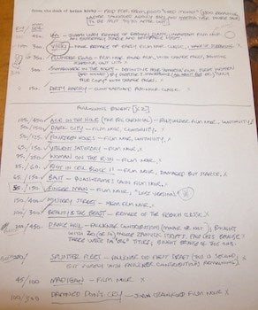 Kirby, Brian - From the Desk of Brian Kirby. Checklist of Works Kirby Was Presumably Trying to Find Through Serendipity Books
