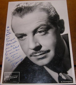 Item #68-4256 B&W Photo of French actor Marcel Dalio (1899 - 1983) with signed dedication. Ramond...