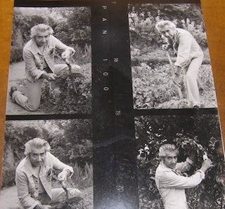Item #68-4294 B&W Photos of French actor gardening. AGIP Robert Cohen