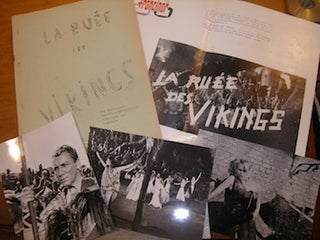 Item #68-4365 Press kit for 1961 French film La Ruee Des Vikings. Francinor