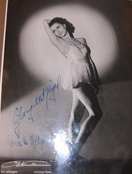 Item #68-4422 Autographed B&W Photo of Georgette Rigel. Chateneuse ., phot