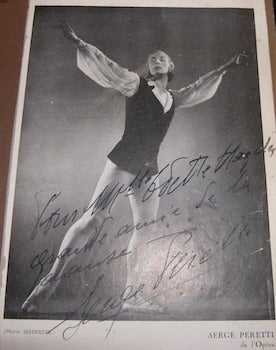 Item #68-4425 Autographed B&W Photo of Serge Peretti. Harcourt, phot