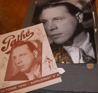 Item #68-4477 Autographed B&W Photo of Georges Nore, plus Pathe program. Harcourt, phot