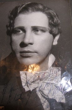 Item #68-4490 Autographed B&W Photo of Georges Nore Costume de "La Traviatta" Harcourt, phot