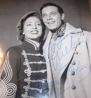 Item #68-4617 Autographed B&W Photo featuring French actor Georges Guetary. "Pour Don Carlos" B....