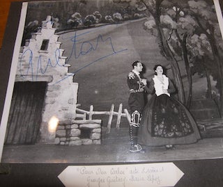 Item #68-4620 Autographed B&W Photo featuring French actor Georges Guetary. "Pour Don Carlos" B....