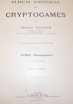 Item #68-4638 Album General Des Cryptogames. Henri Coupin, 1868 - 1937