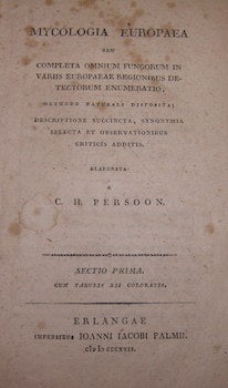Item #68-4641 Mycologia Europaea seu completa omnium fungorum in variis europaeae regionibus...