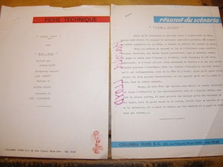 Item #68-4682 Fiche Technique. Press release for Harold Lloyd dans Fous-Rires. Columbia Films