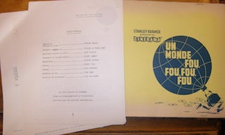 Item #68-4688 Press release for Un Monde Fou, Fou, Fou, Fou (French version of It's A Mad, Mad,...