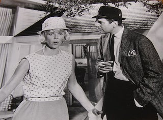 Item #68-4746 B&W Photo of Doris Day & James Garner. Publicity still from"Le Piment De La Vie"...