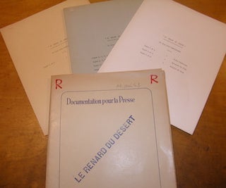 Item #68-4760 Publicity folder for Le Renard Du Desert (The Desert Fox: The Story Of Rommel)....
