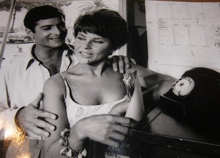 Item #68-4845 Publicity photo from Le Glaive Et La Balance, featuring Anthony Perkins. Gaumont...