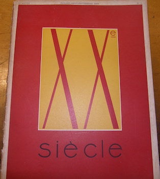 Item #68-5037 XXe Siecle. Juillet--Auot--Spetembre 1938. No. 3. 1re Annee. 1st Edition. Paris...