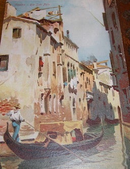 Item #68-5383 Postcard. Venezia--Rio San Polo. Henri Rellys.